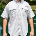 Cool Grey Button Up - Front View